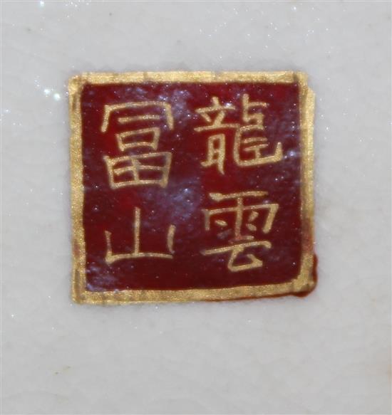 A Japanese Satsuma pottery cube-shaped koro and cover, Meiji period, signed Fujisan, width 6.5cm